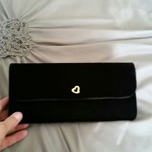 Victoria's Secret Black Velvet clutch